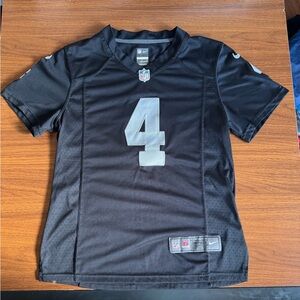 Nike Oakland Raiders Derek Carr #4 Youth Football Jersey Size Small